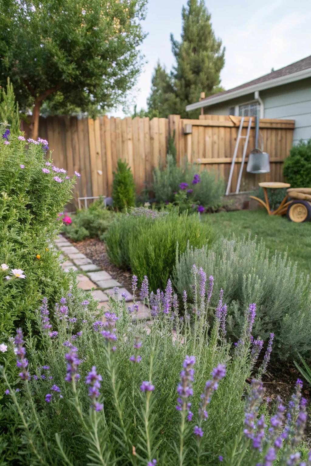 Organic pest control with fragrant herbs.