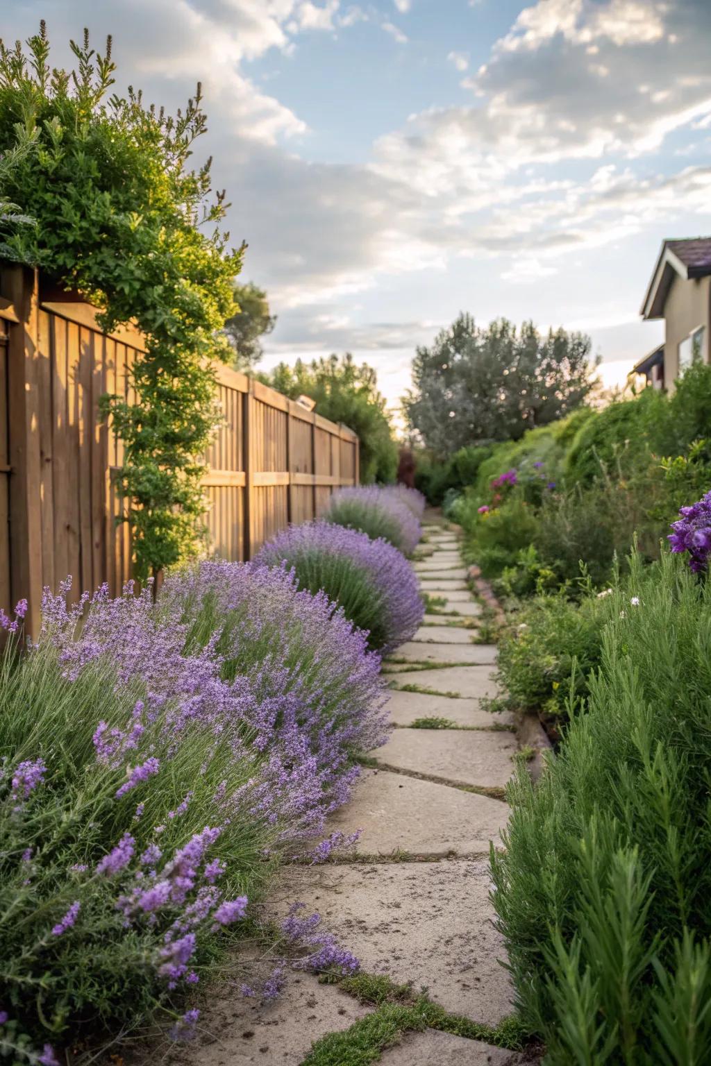 Fragrant herbs enhance sensory experiences in the garden.
