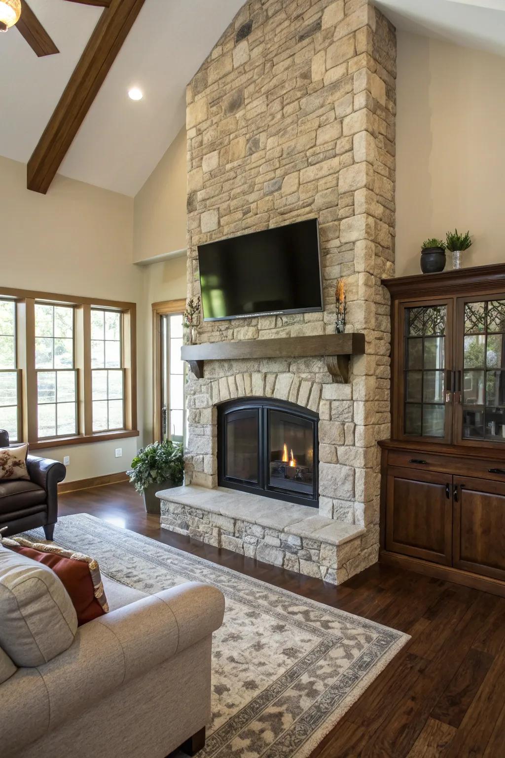 A balanced fusion of classic and contemporary aesthetics in a living area.