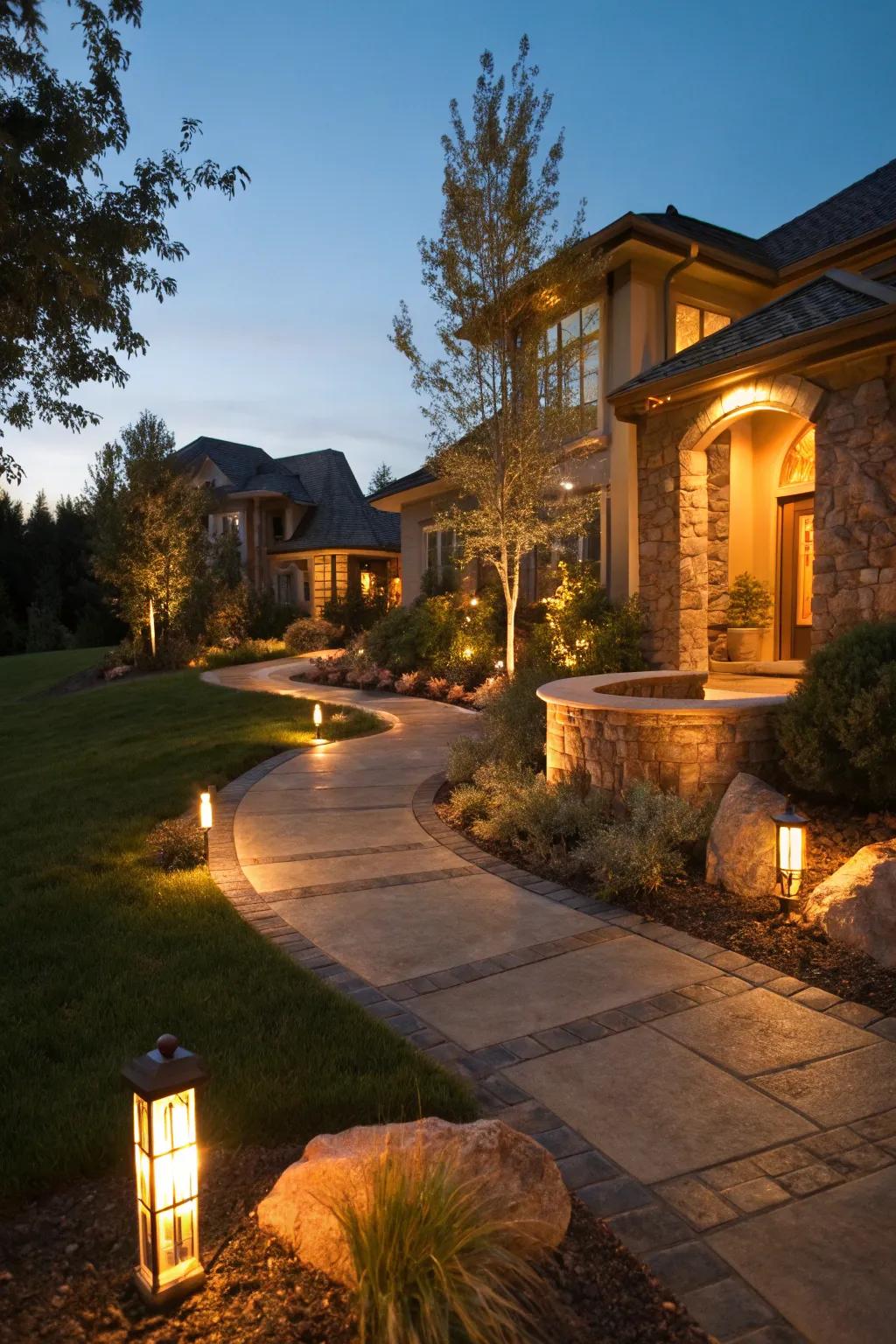 Outdoor lighting enhances ambiance and safety, turning landscapes into evening wonderlands.