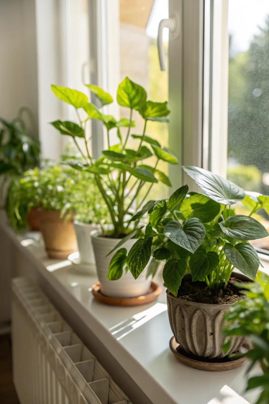 Potted leafy plants breathe life into any location throughout your abode.