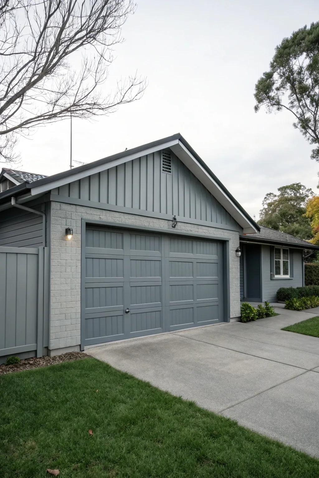 Seamless style with a grey garage revamp.