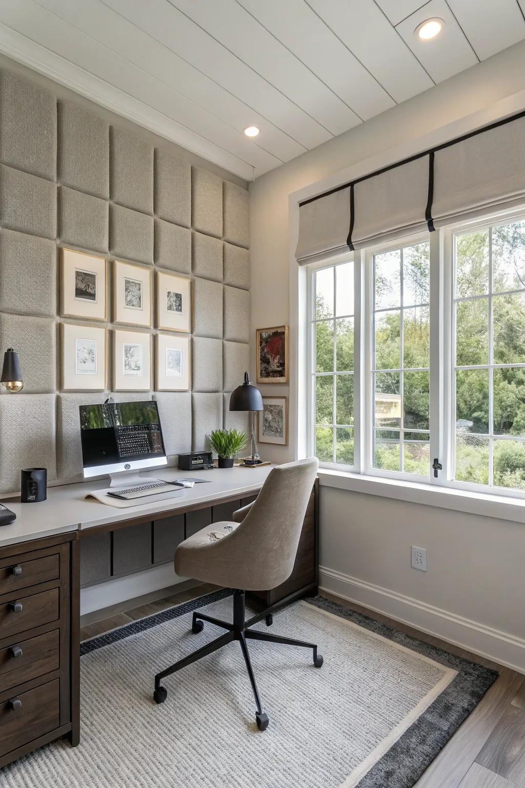 Acoustic boards improve sound quality and flair.