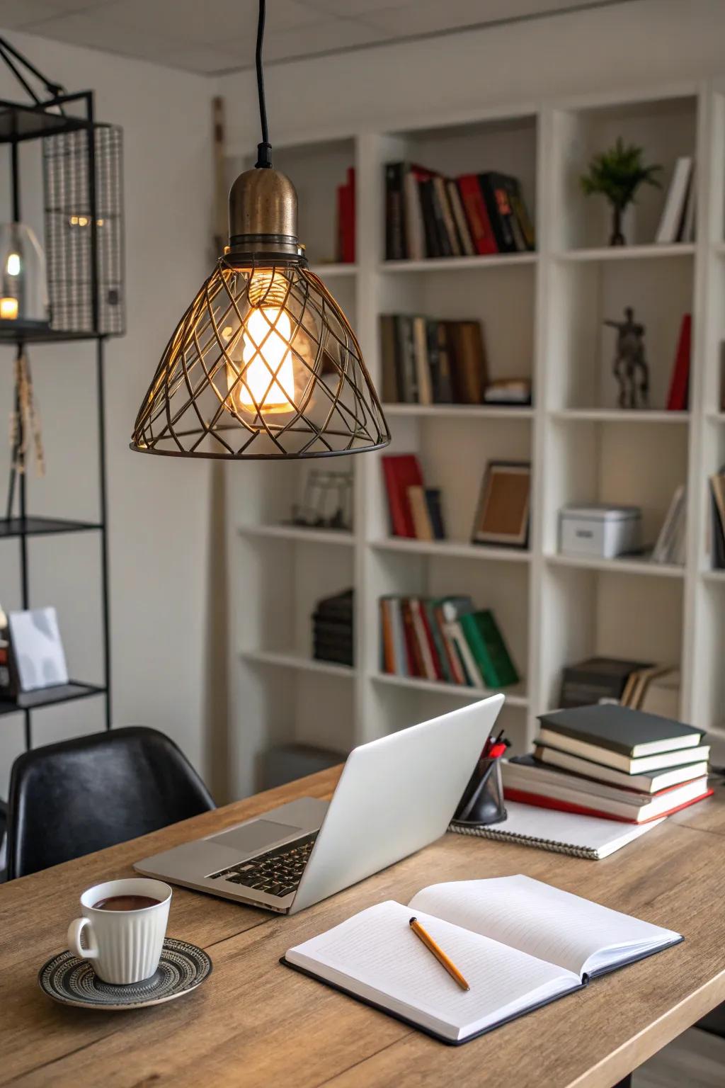 Introduce dramatic elements through pendant lighting.