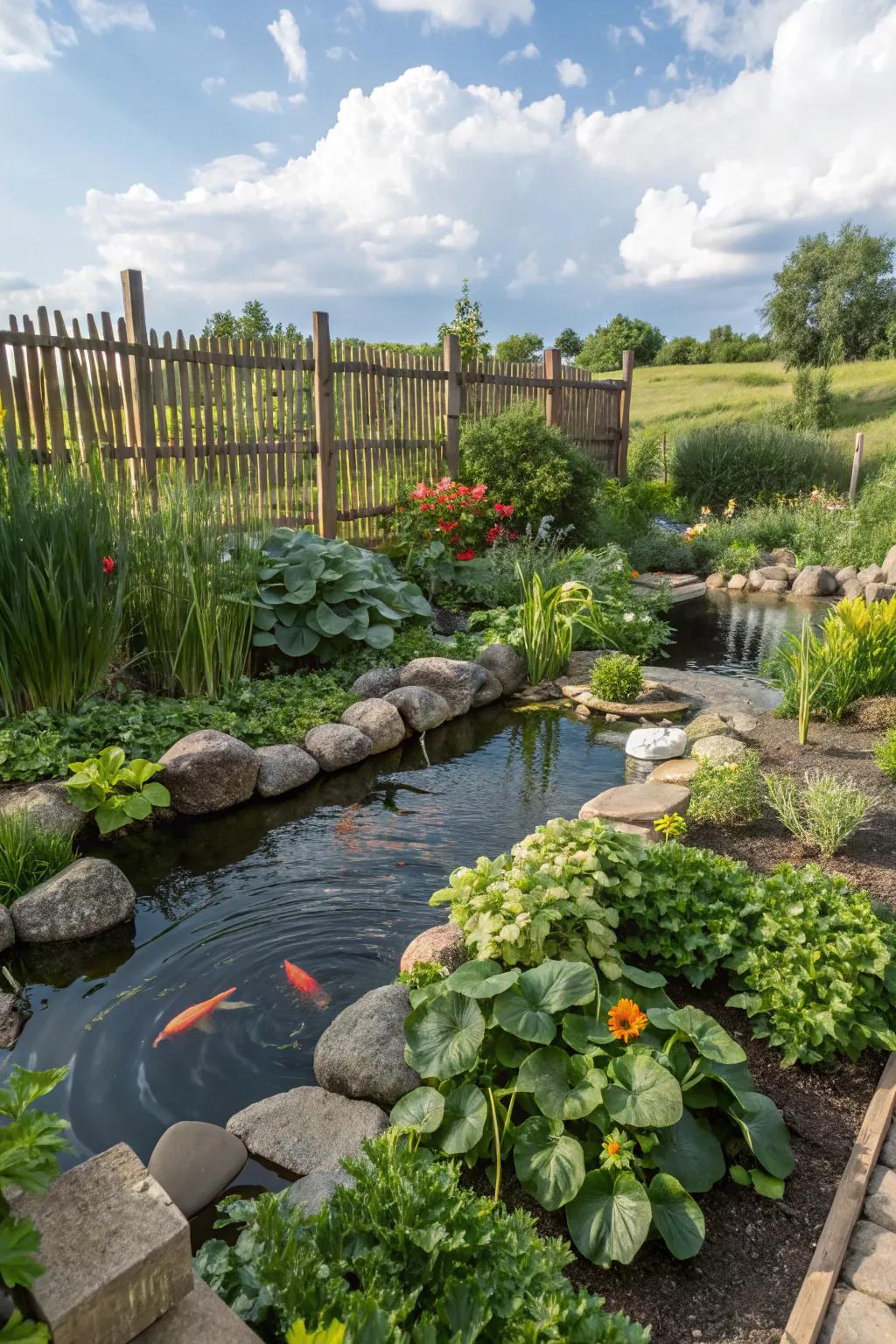 A pool invites wildlife and peace into your garden area.