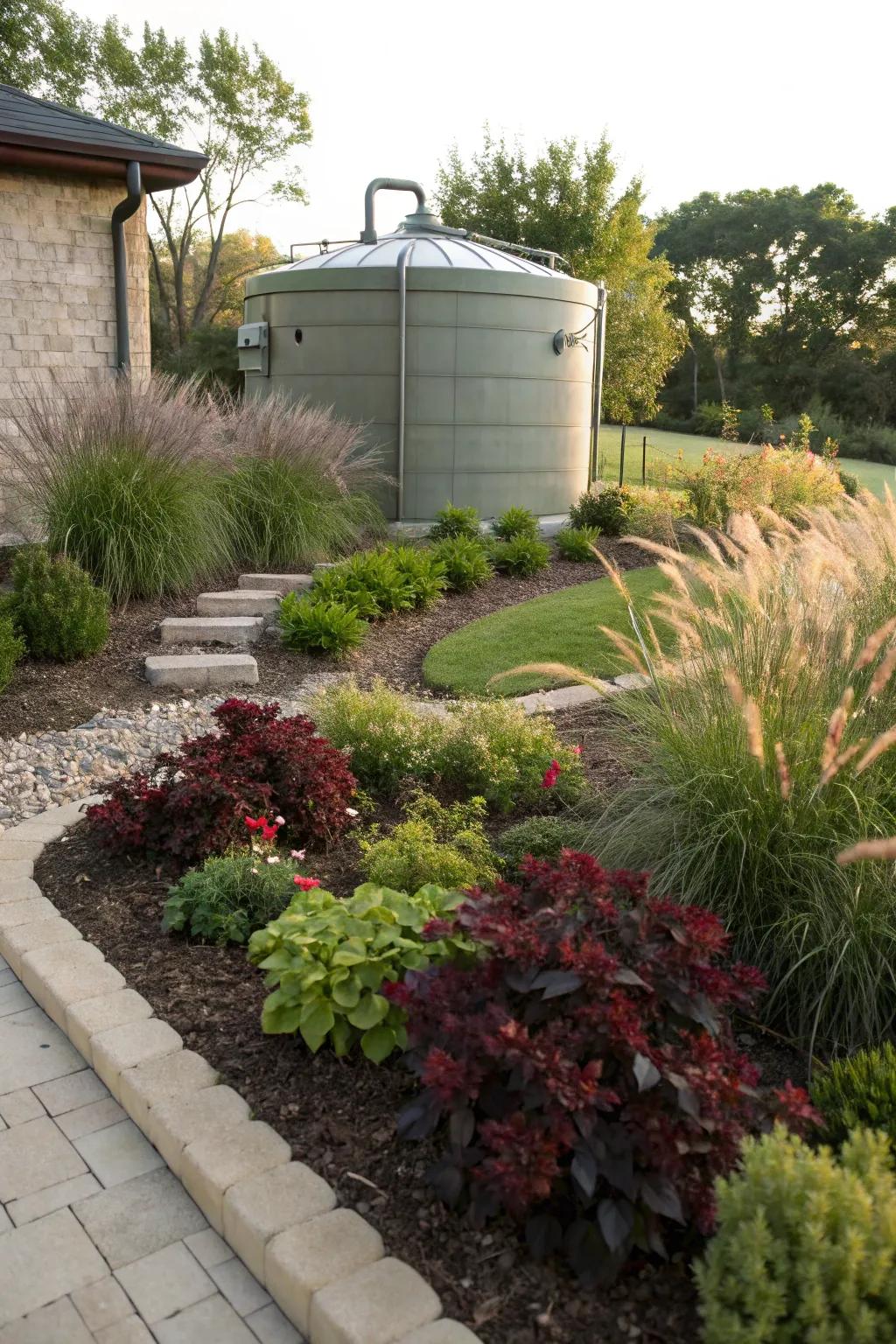 Master the art of camouflage with layered landscaping – transform your garden with depth and lush greenery.