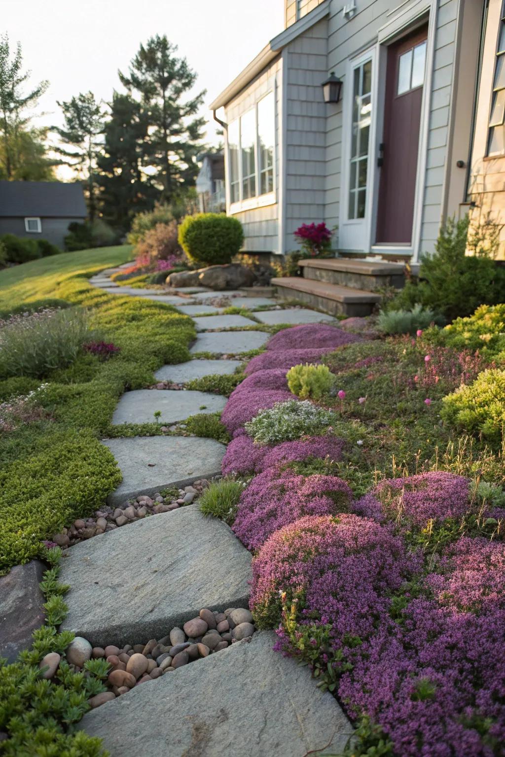 Radiant ground covers brighten the space with minimal labor.
