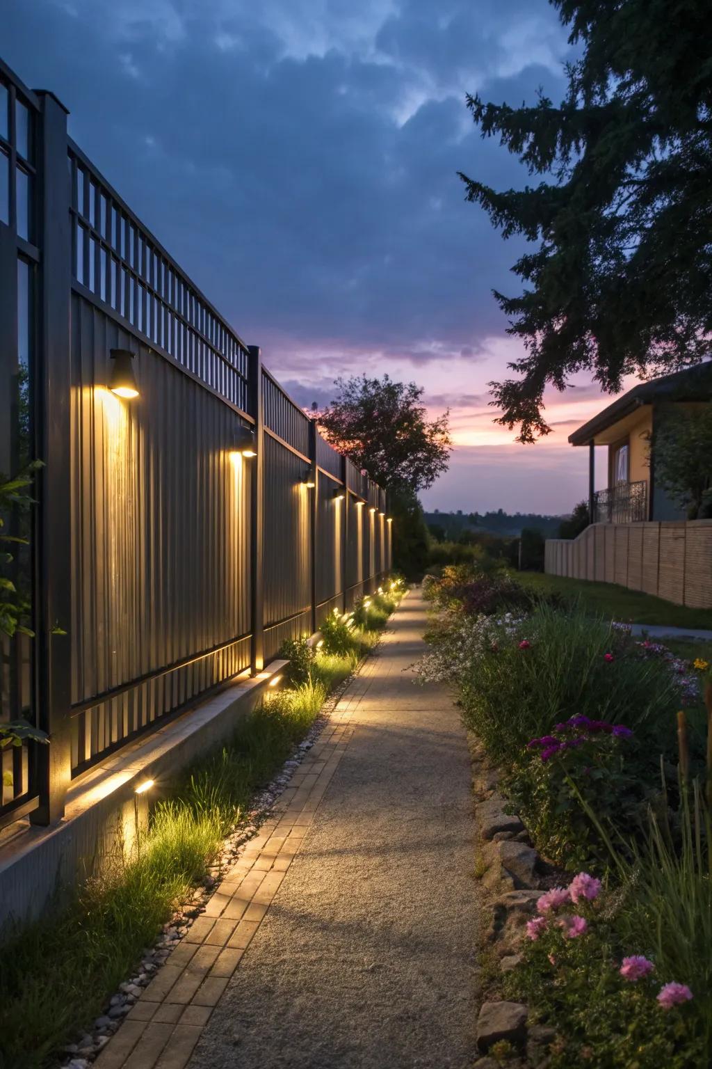 Integrated lighting elevates evening ambiance