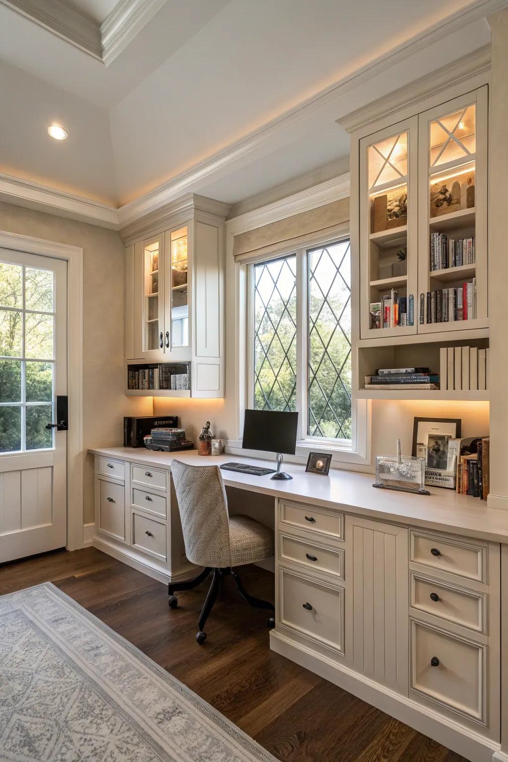 Built-ins that highlight architecture add sophistication.