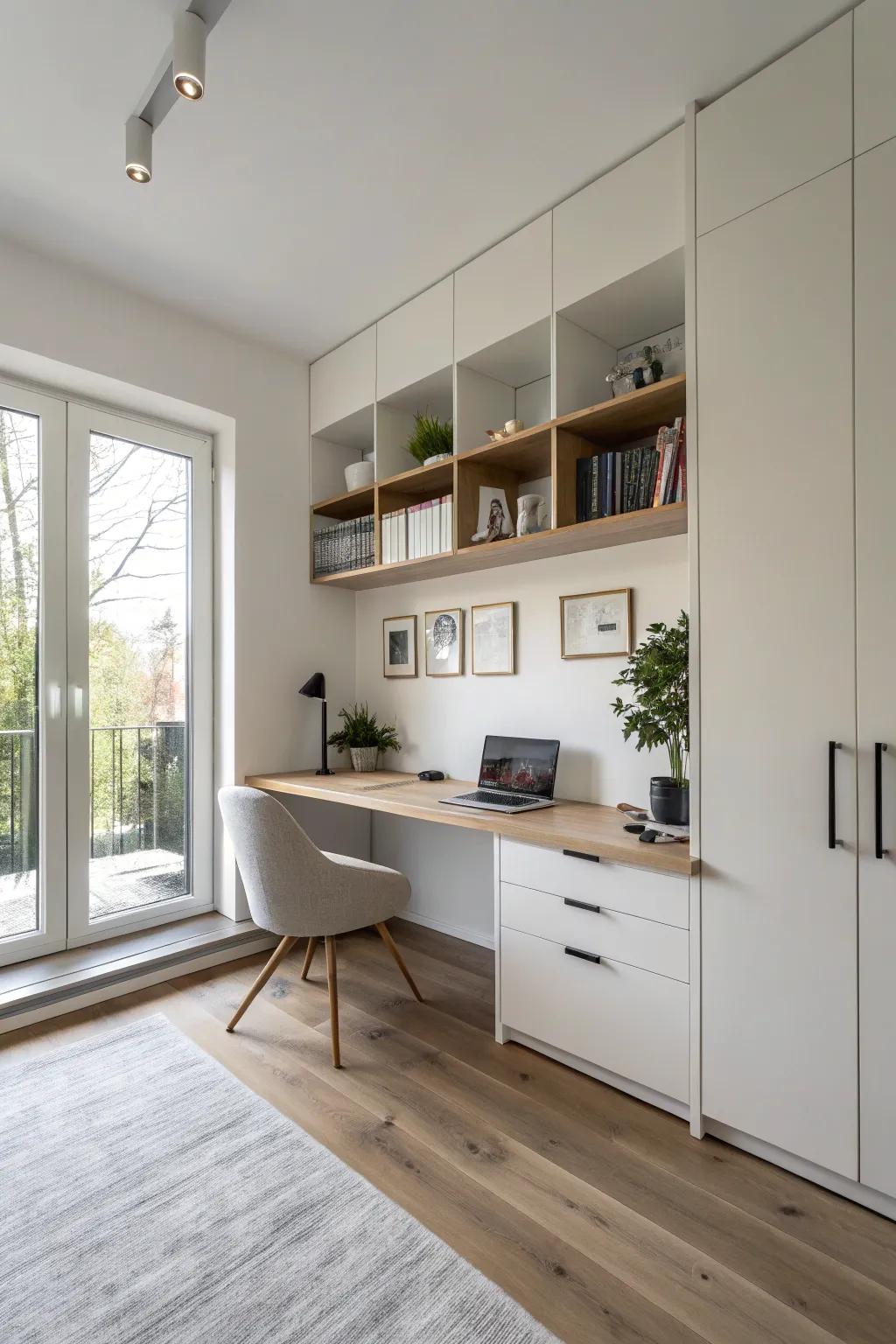 Establish a modern aesthetic via elevated units.