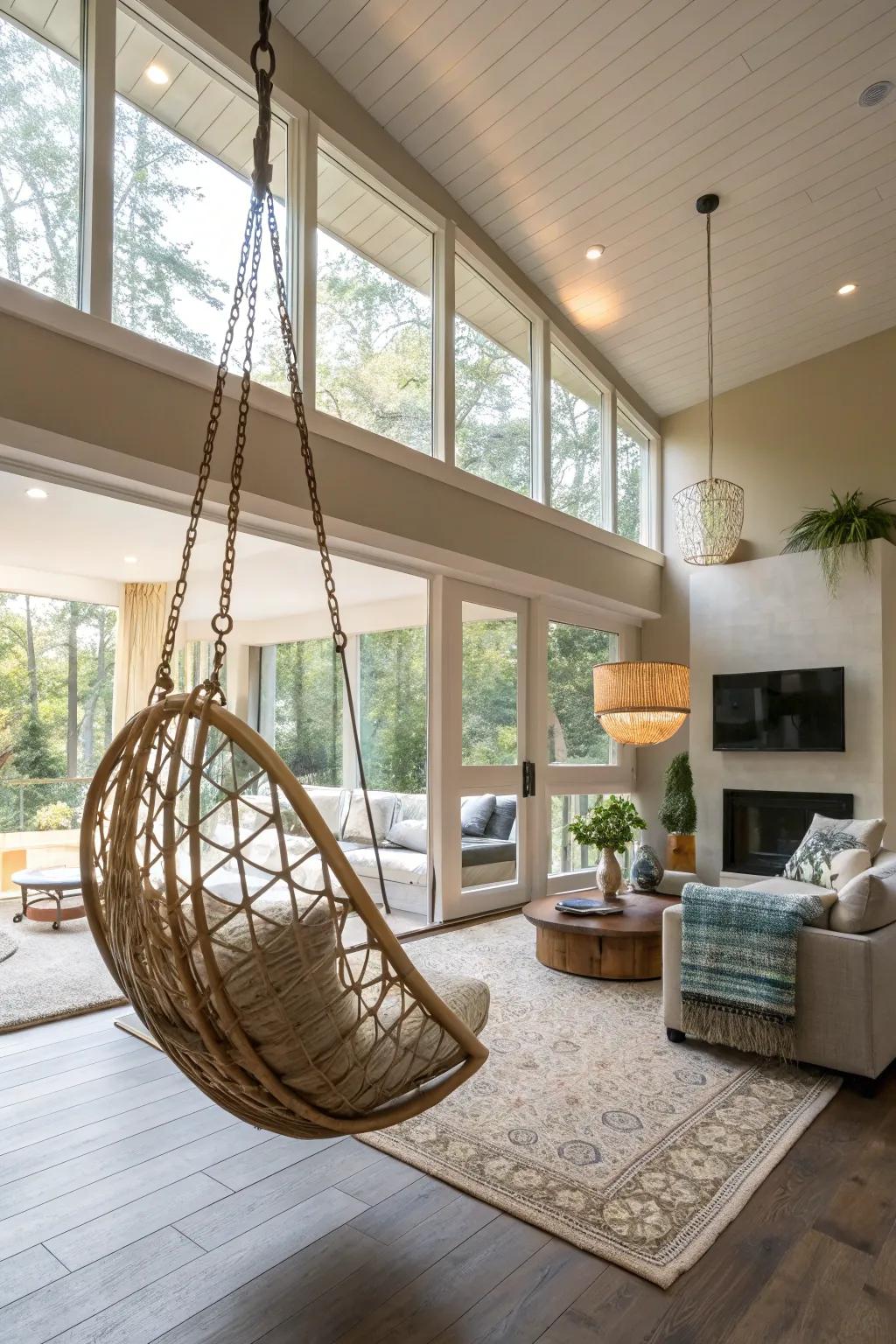 Unexpected elements bring a touch of surprise and interest.