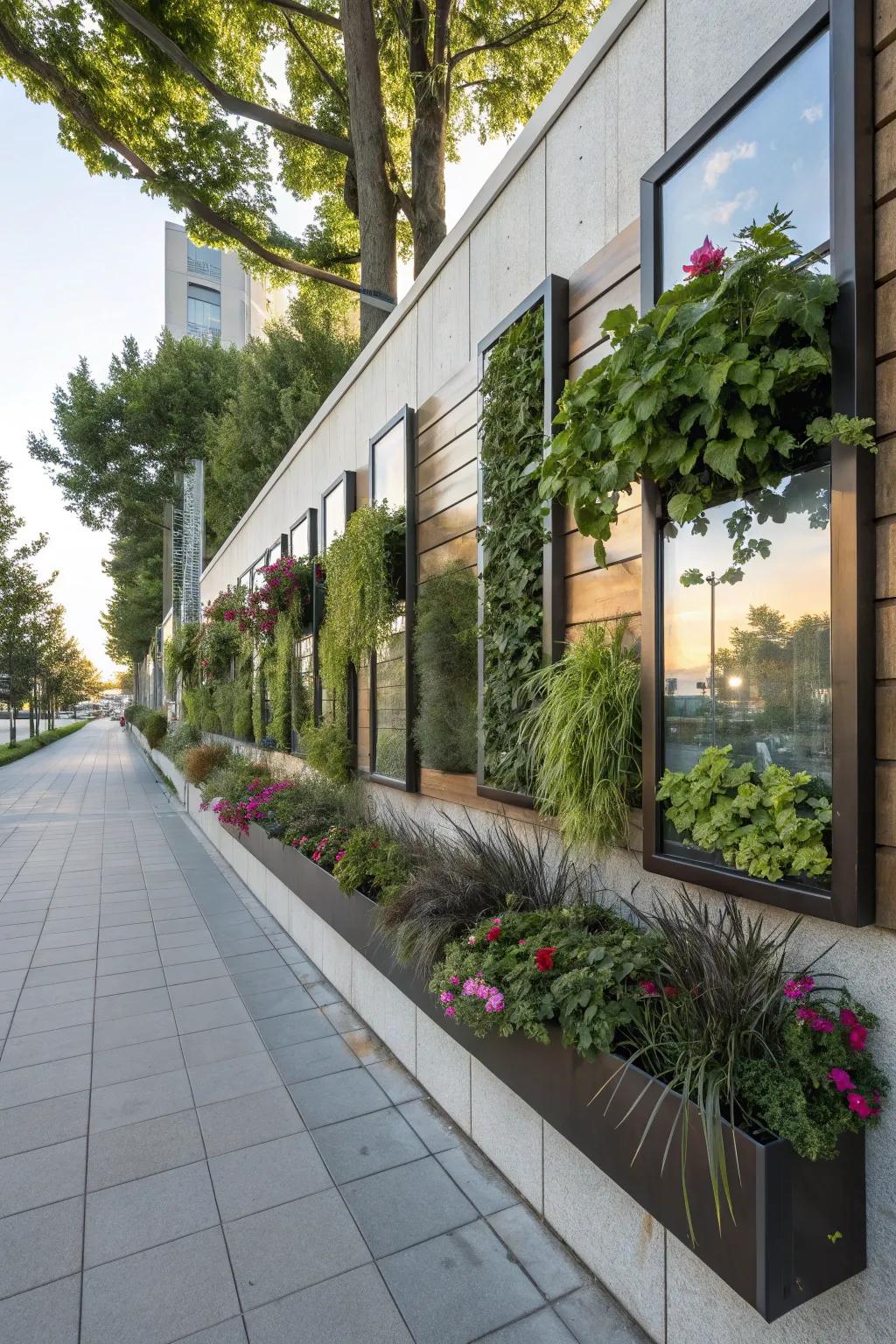 Fabricate an illusion of expanse with mirror-pot blends.