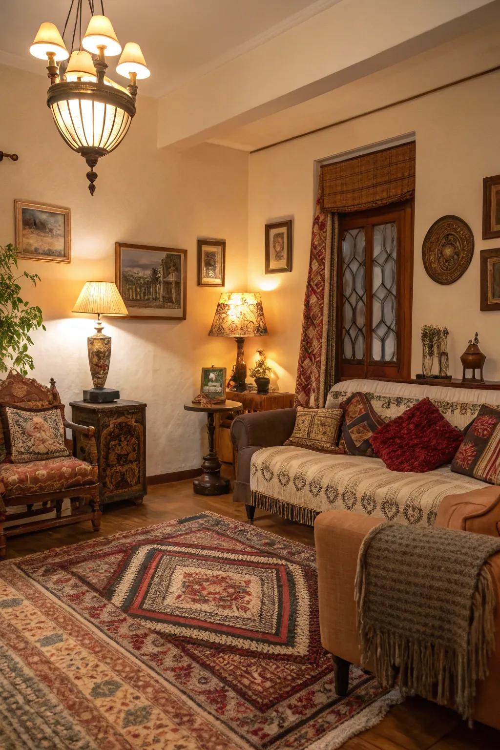 A space where vintage finds and modern comforts live in perfect harmony.