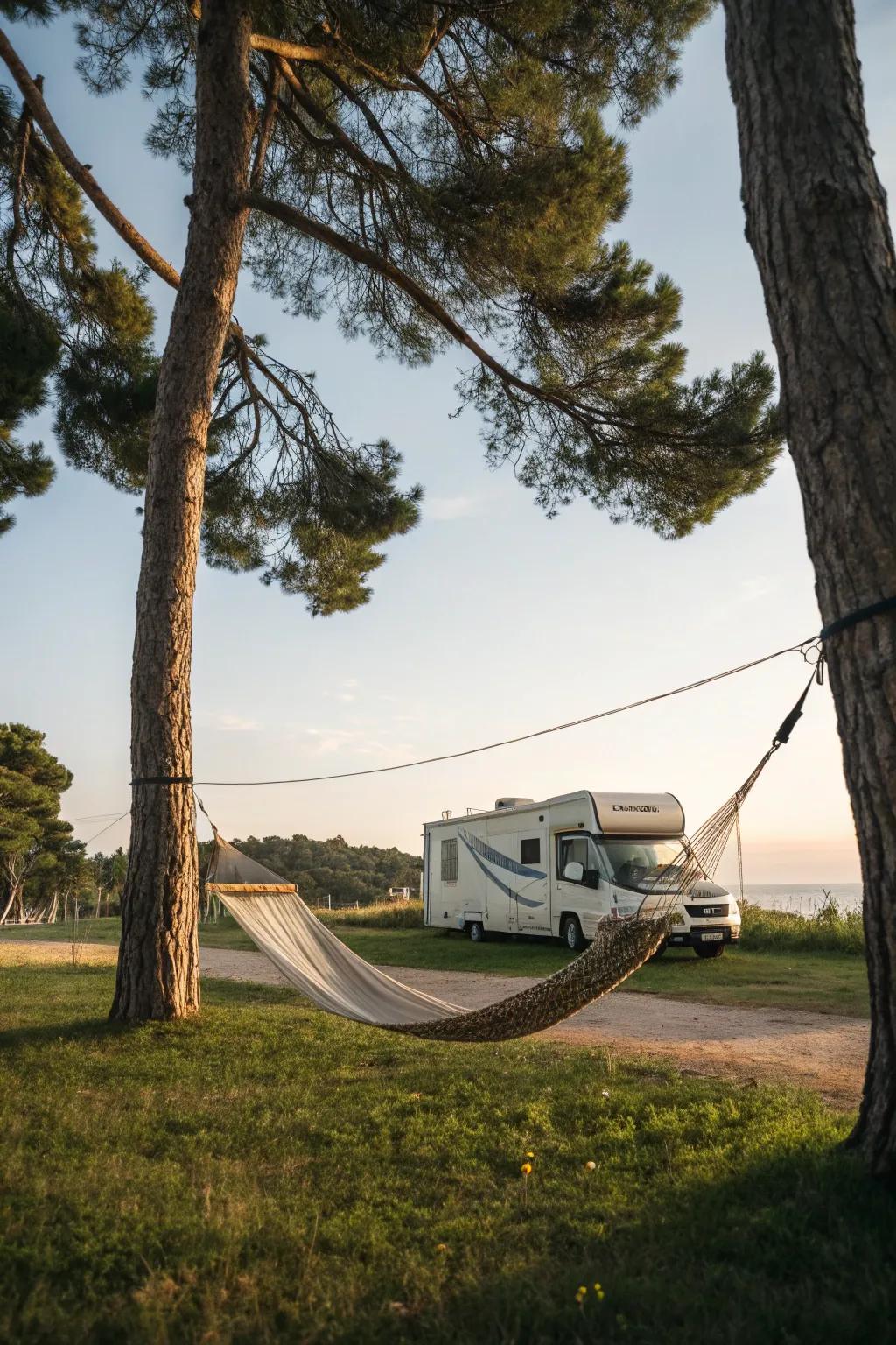 A relaxation swing provides a stellar spot to unwind.