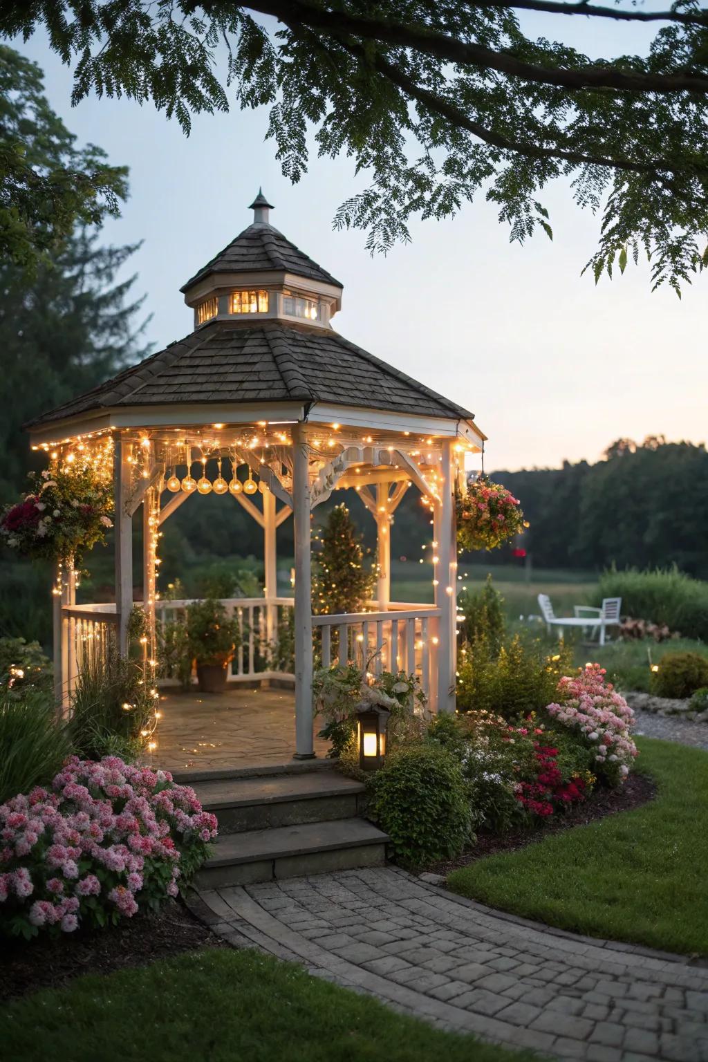 Magical sparkle lights add a magical touch.