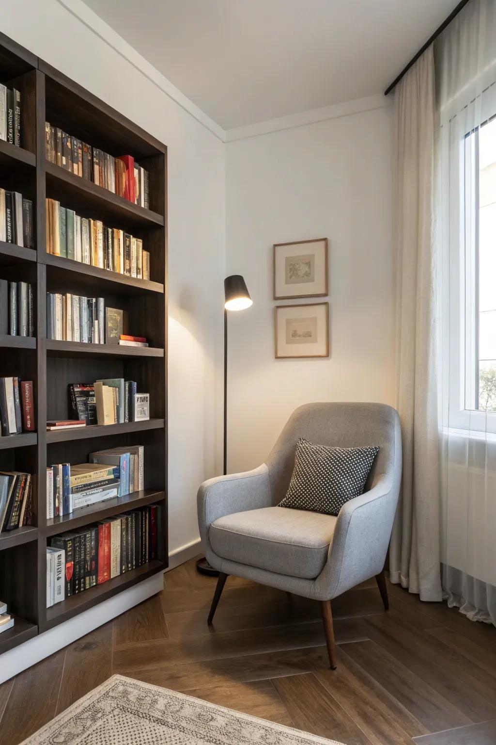 Minimalist design creates a peaceful and clutter-free space.