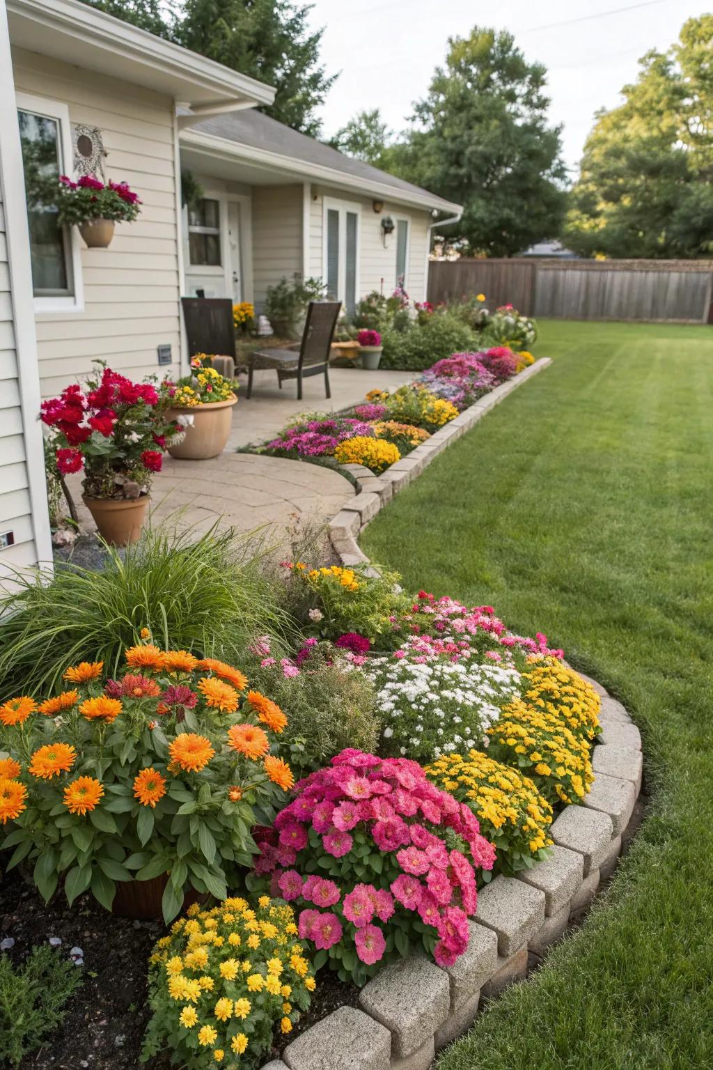 Appreciate year-round beauty with periodic blooms.