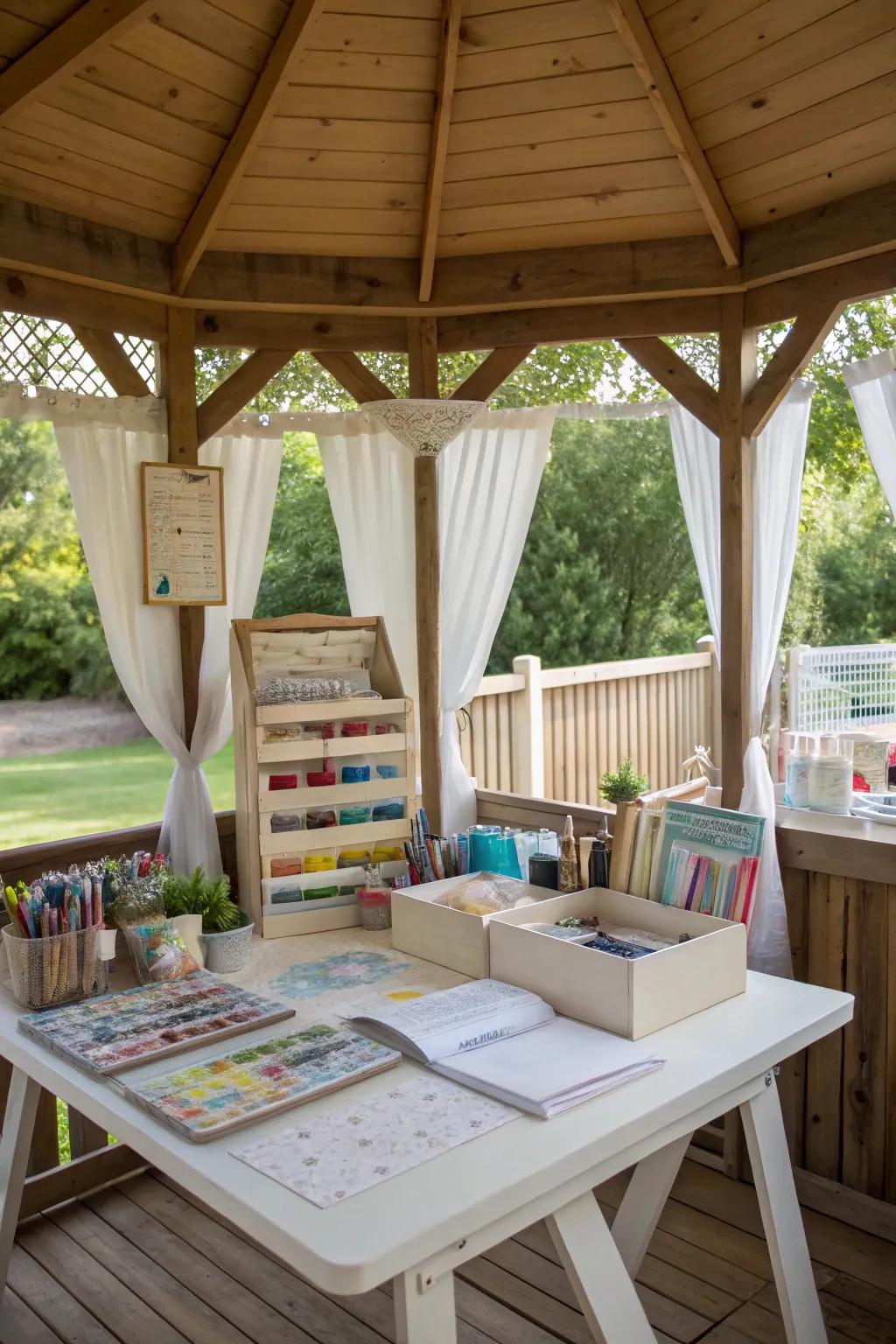 Unleash your creativity in a pavilion artisan corner.