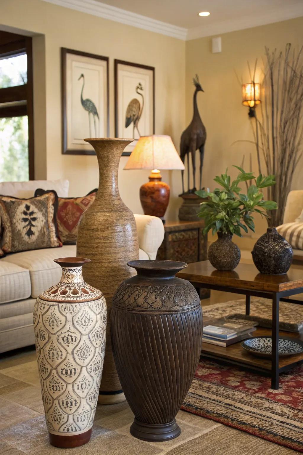 Accent pieces that infuse the room with personality.