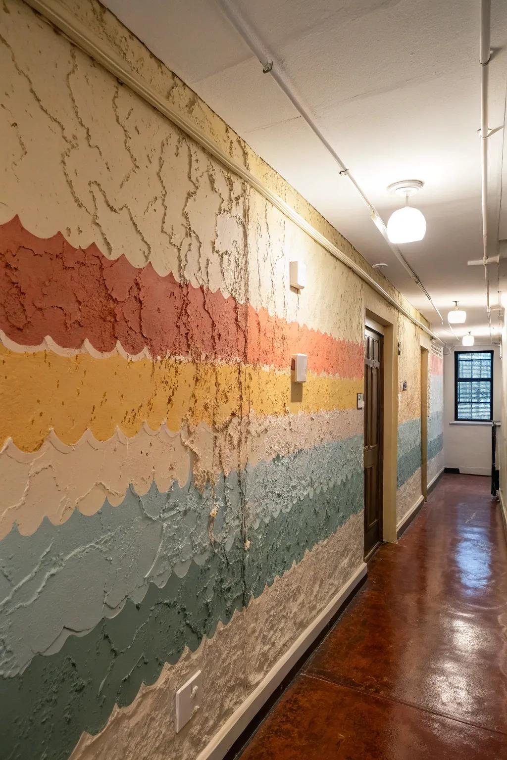 Add intrigue to your walls with layered painting designs.