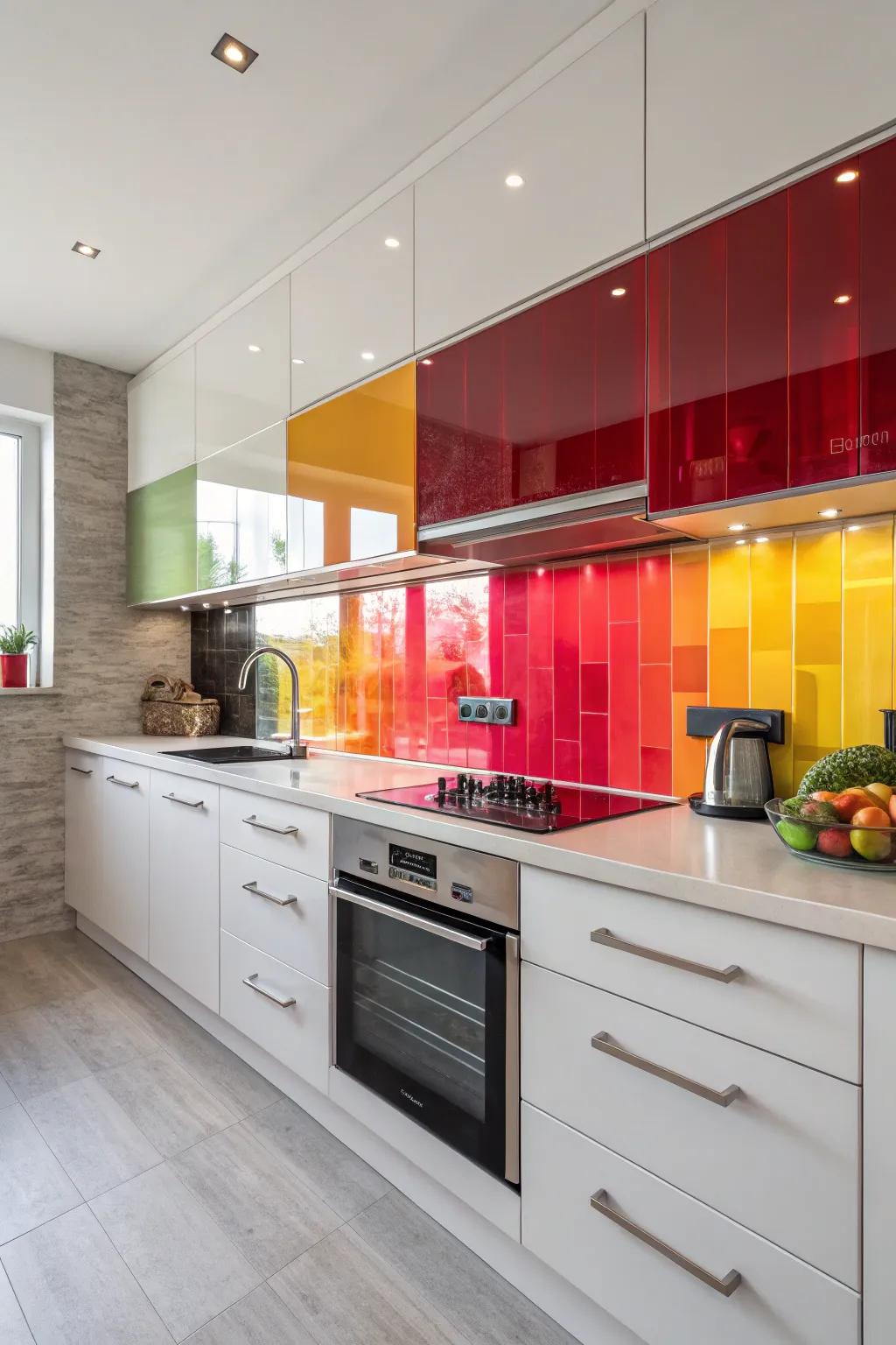 A striking panel can act as a vibrant focal point, drawing the eye and energizing the space.