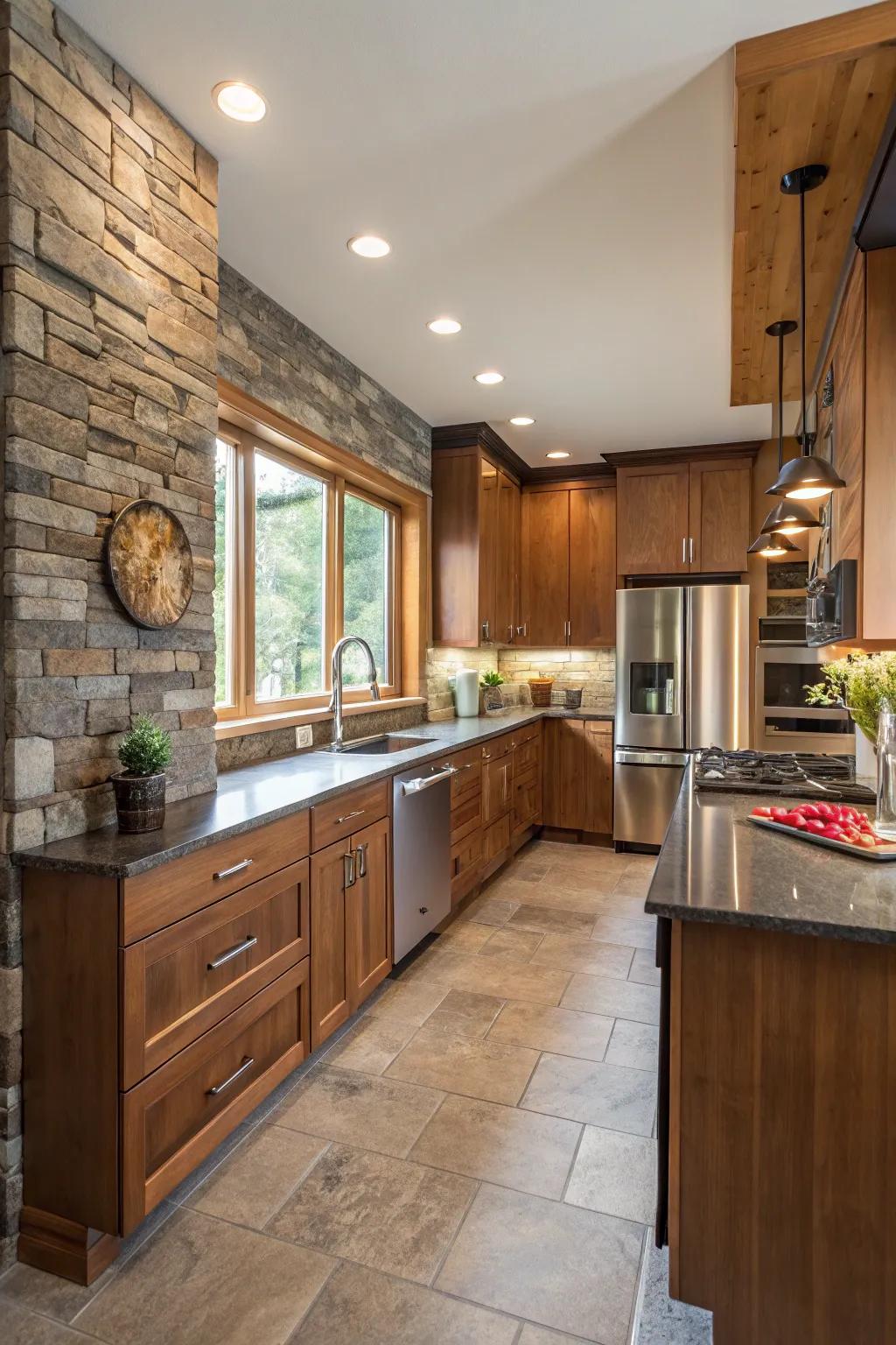 A blend of textures adds depth and visual interest.