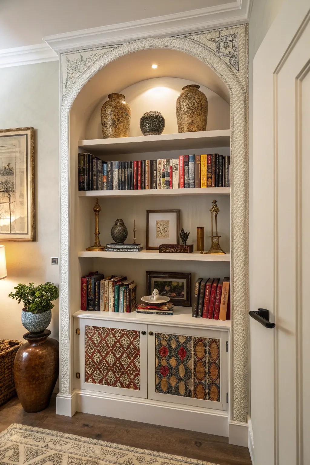 A bibliophile's display of dreams.