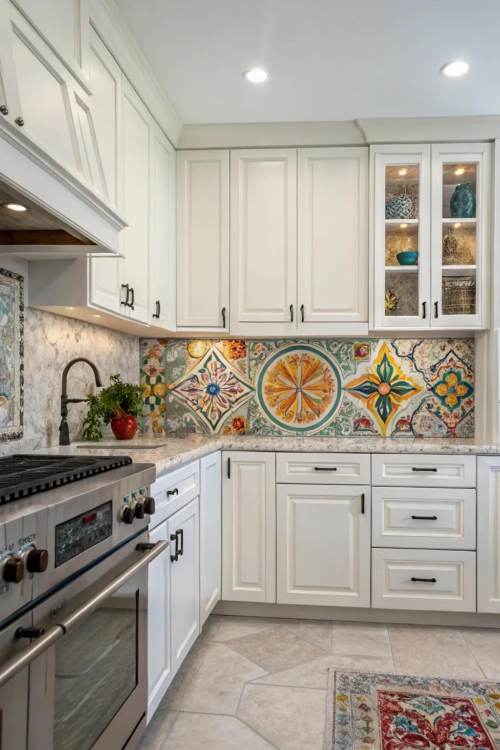 Feature murals transform your backsplash into art.