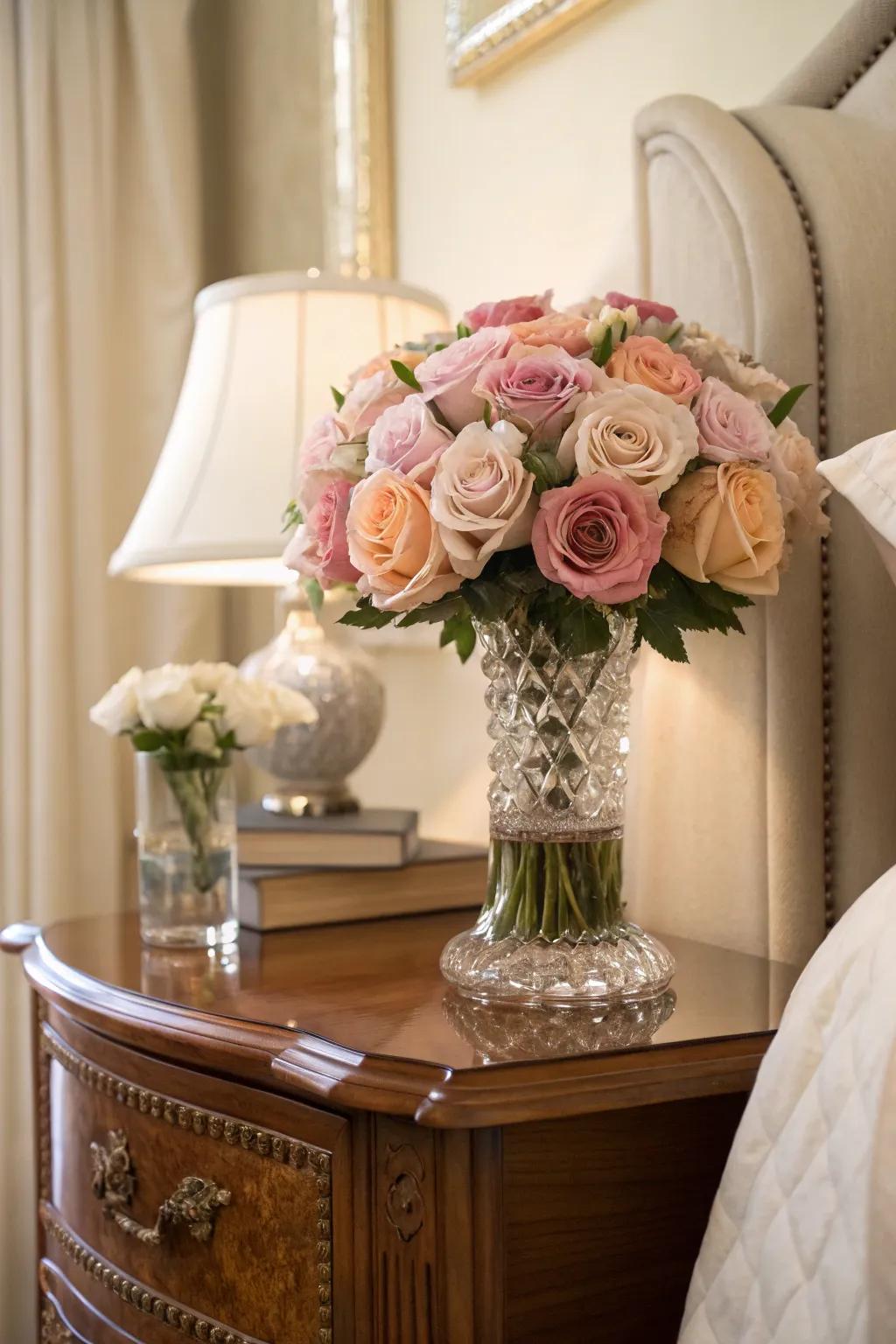 Romantic rose bouquet for a touch of love.