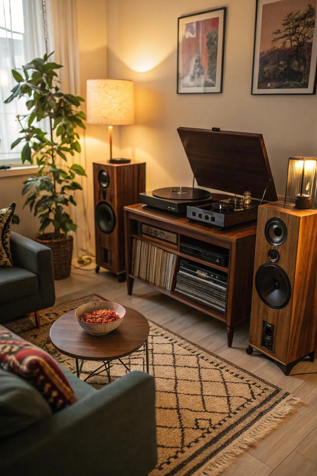 Let music be the soul of your relaxation space.