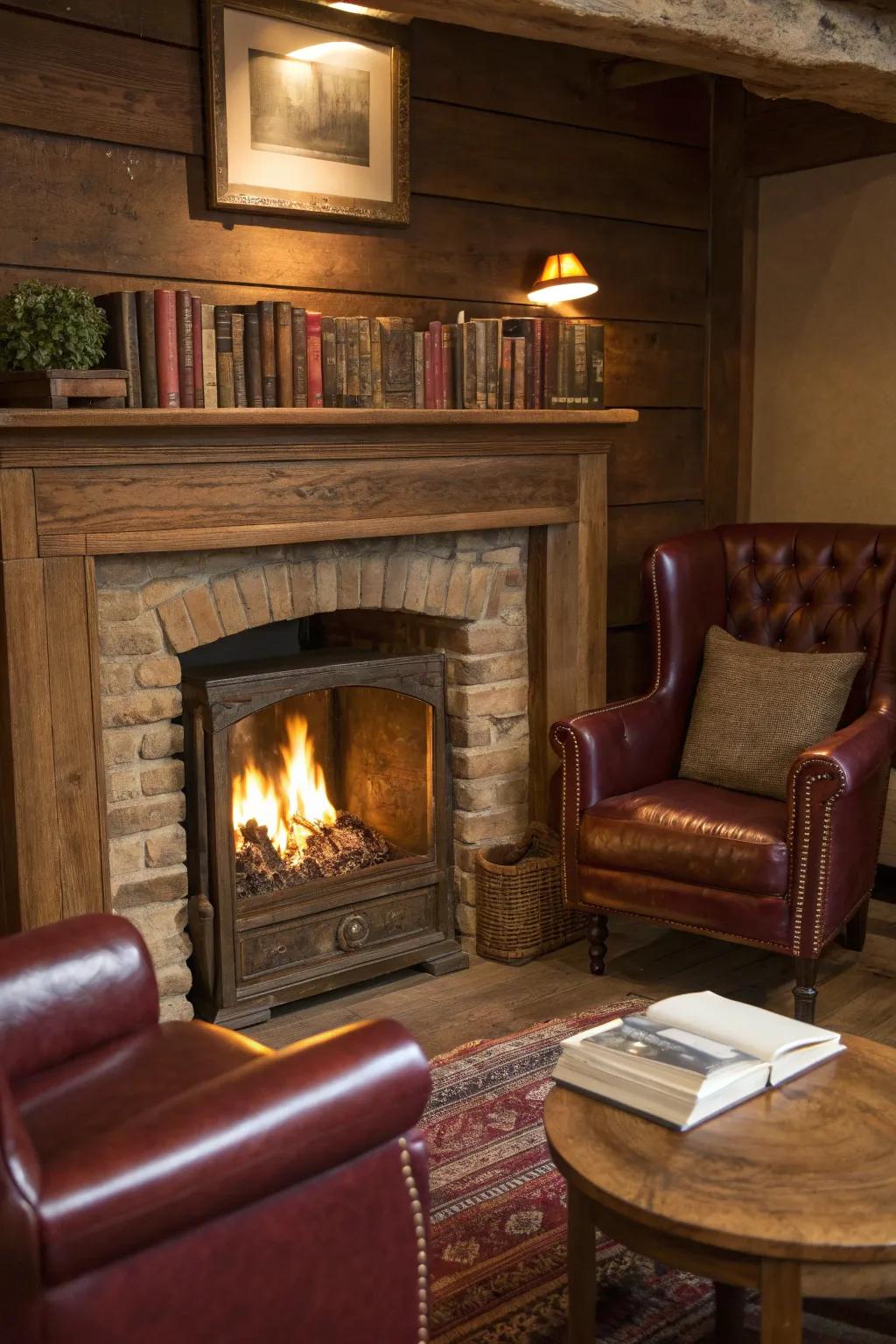 Craft your perfect cozy nook with a DIY fireplace insert that exudes warmth and charm.