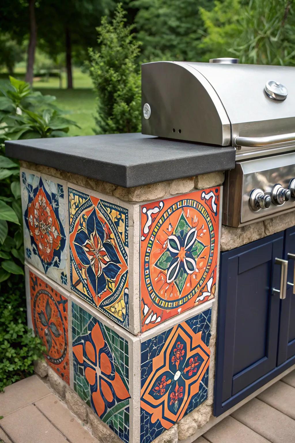 Transform your grill station with a splash of handcrafted color.
