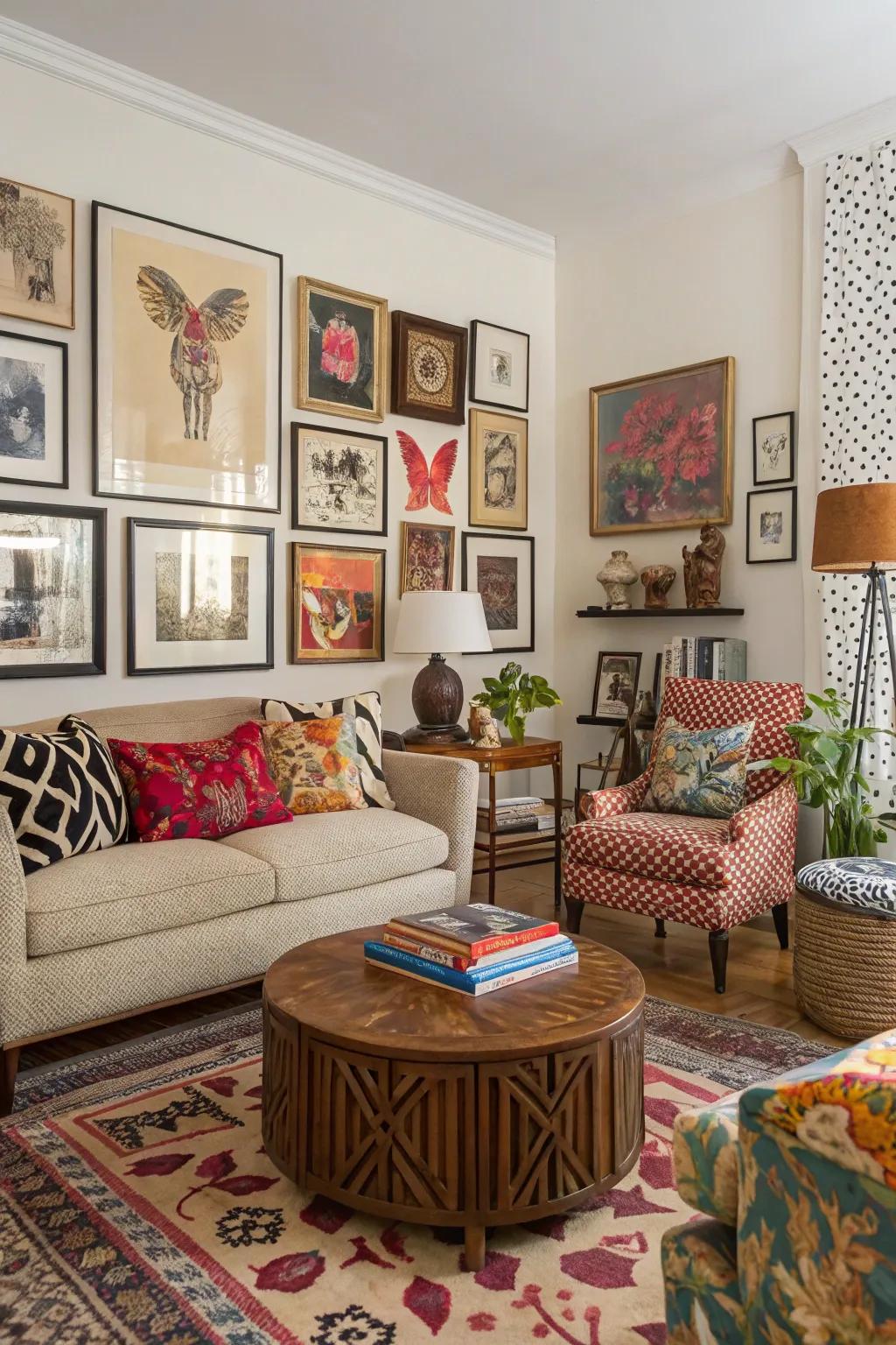 Eclectic elements add character and charm.