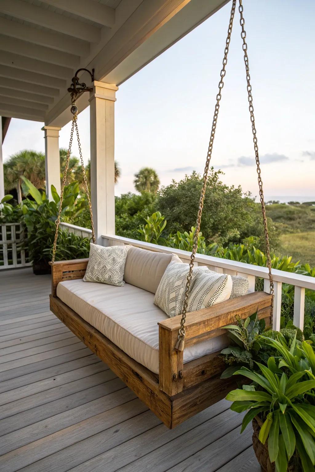 Prioritize sustainable materials in your swinger design.