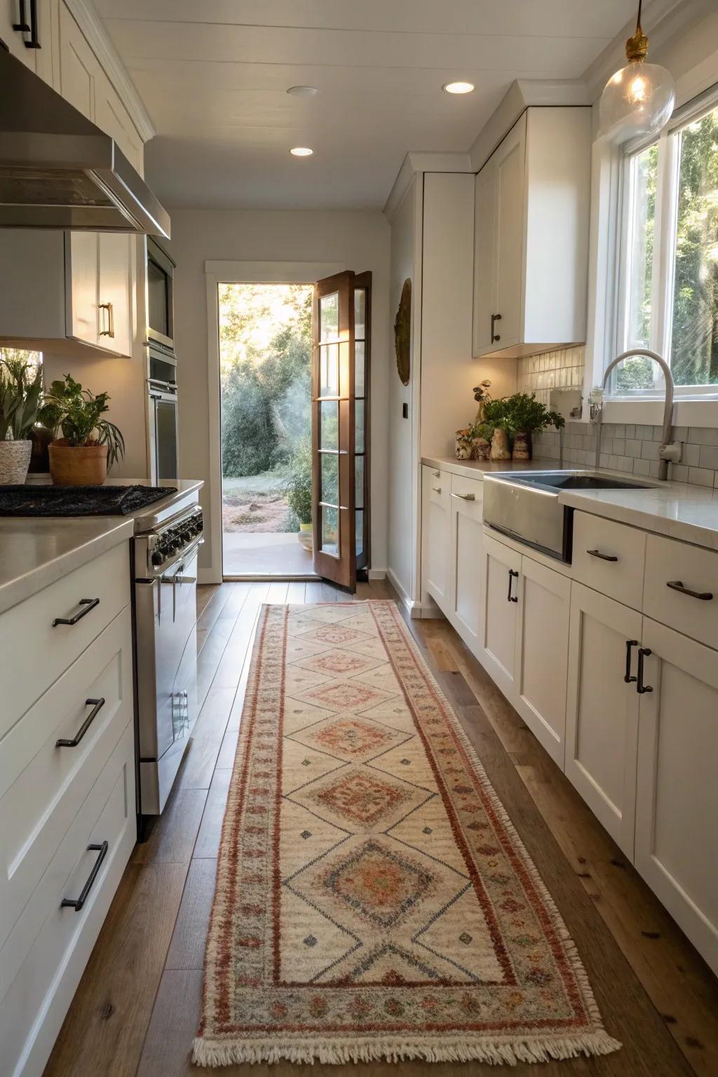 Linens that soften the space.