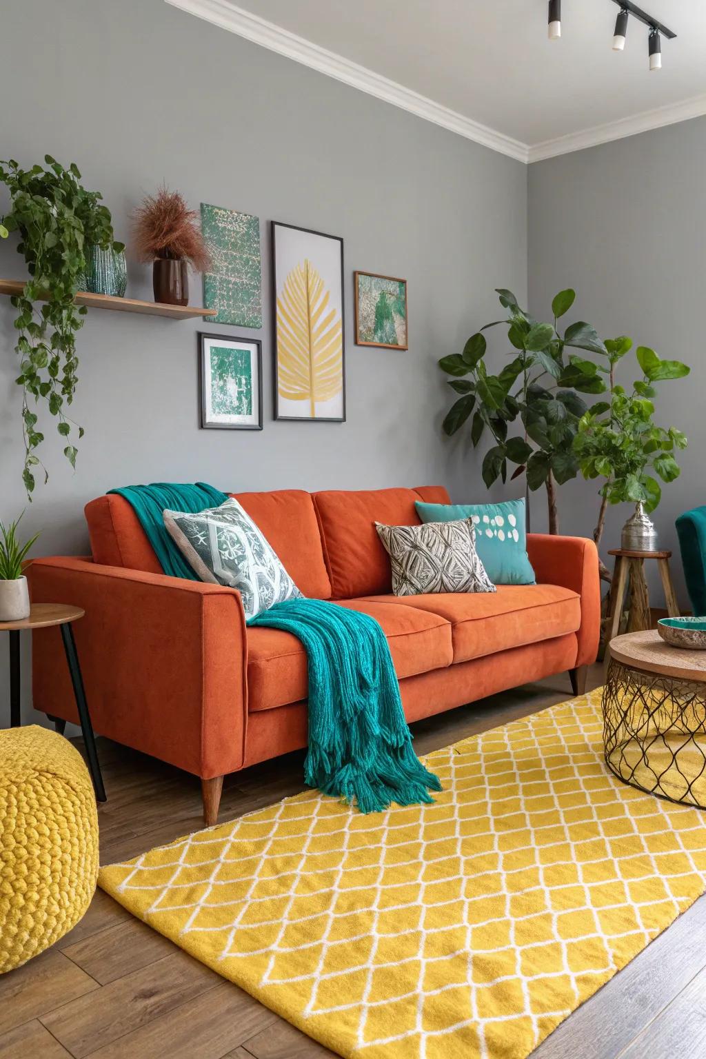 Daring colors add a dash of drama and individuality.