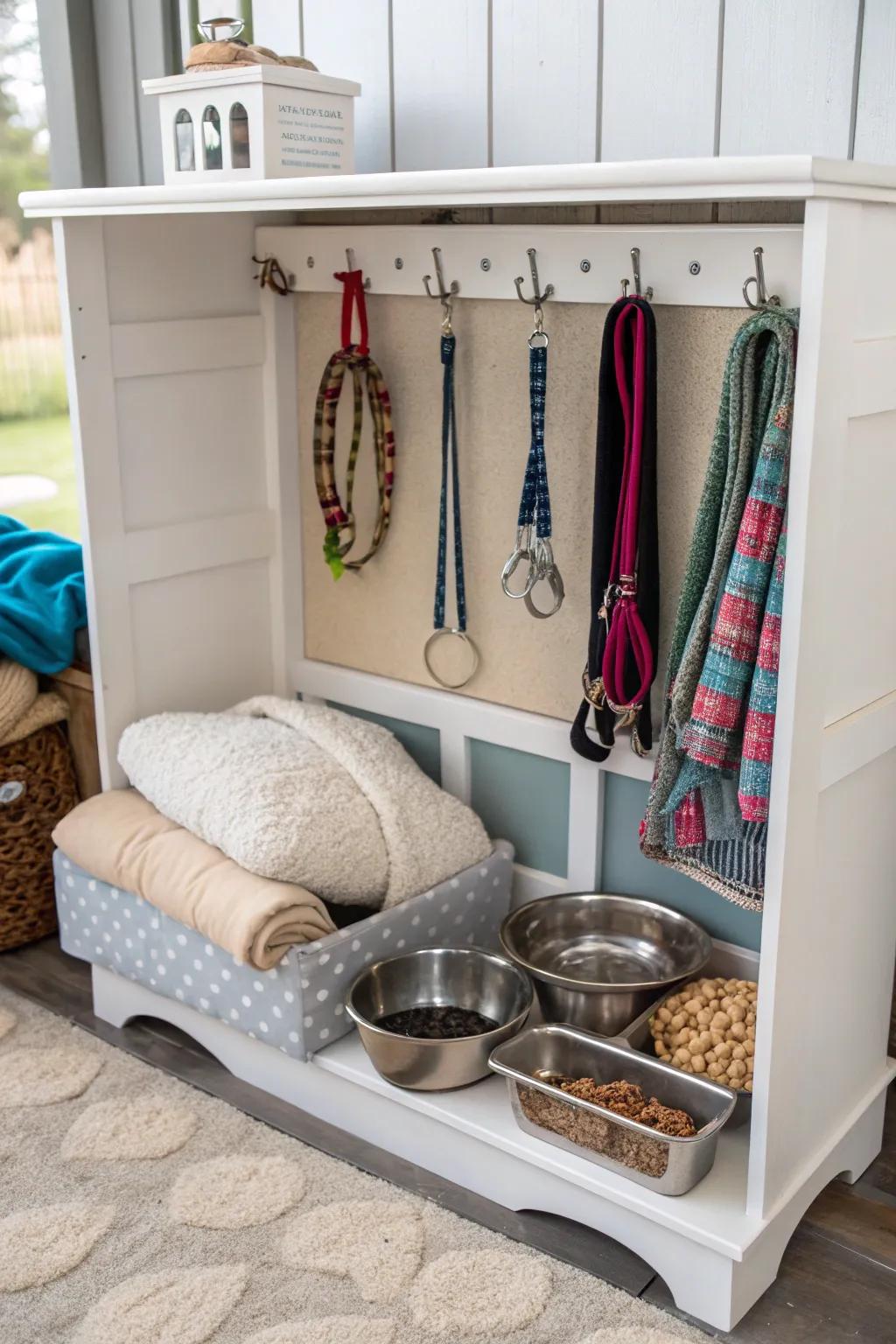 Create a special spot for your pets with a hutch top.