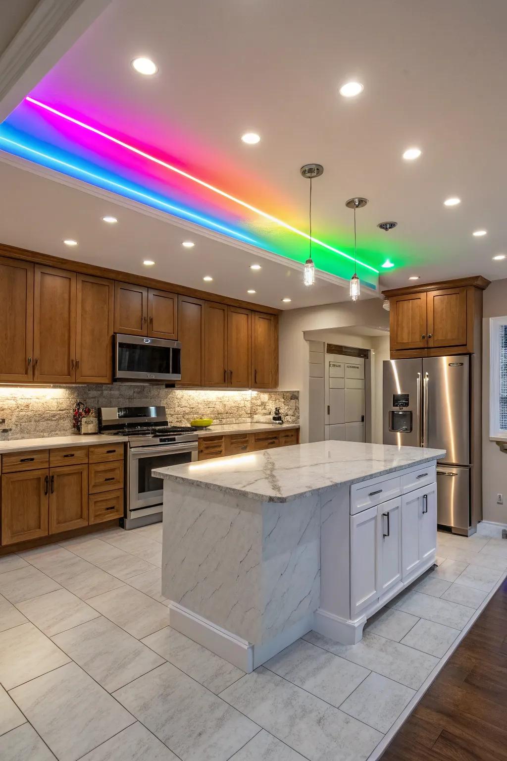 Hue-shifting LEDs bring a fun and vibrant vibe.