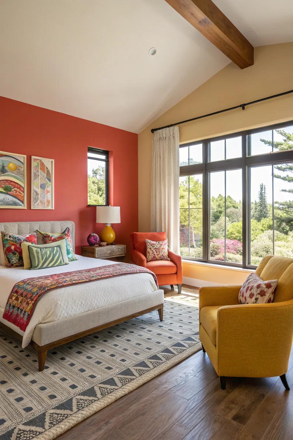 Bold highlights add personality and flair to a space.