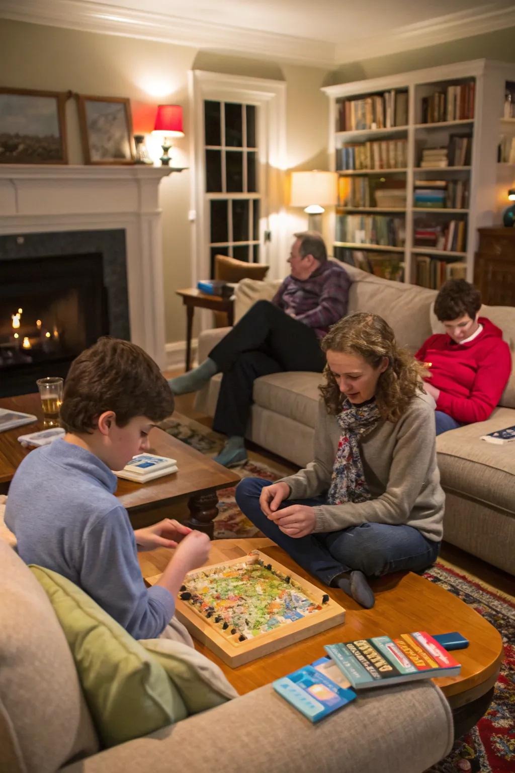 Action and interaction bring life to your living room photos.