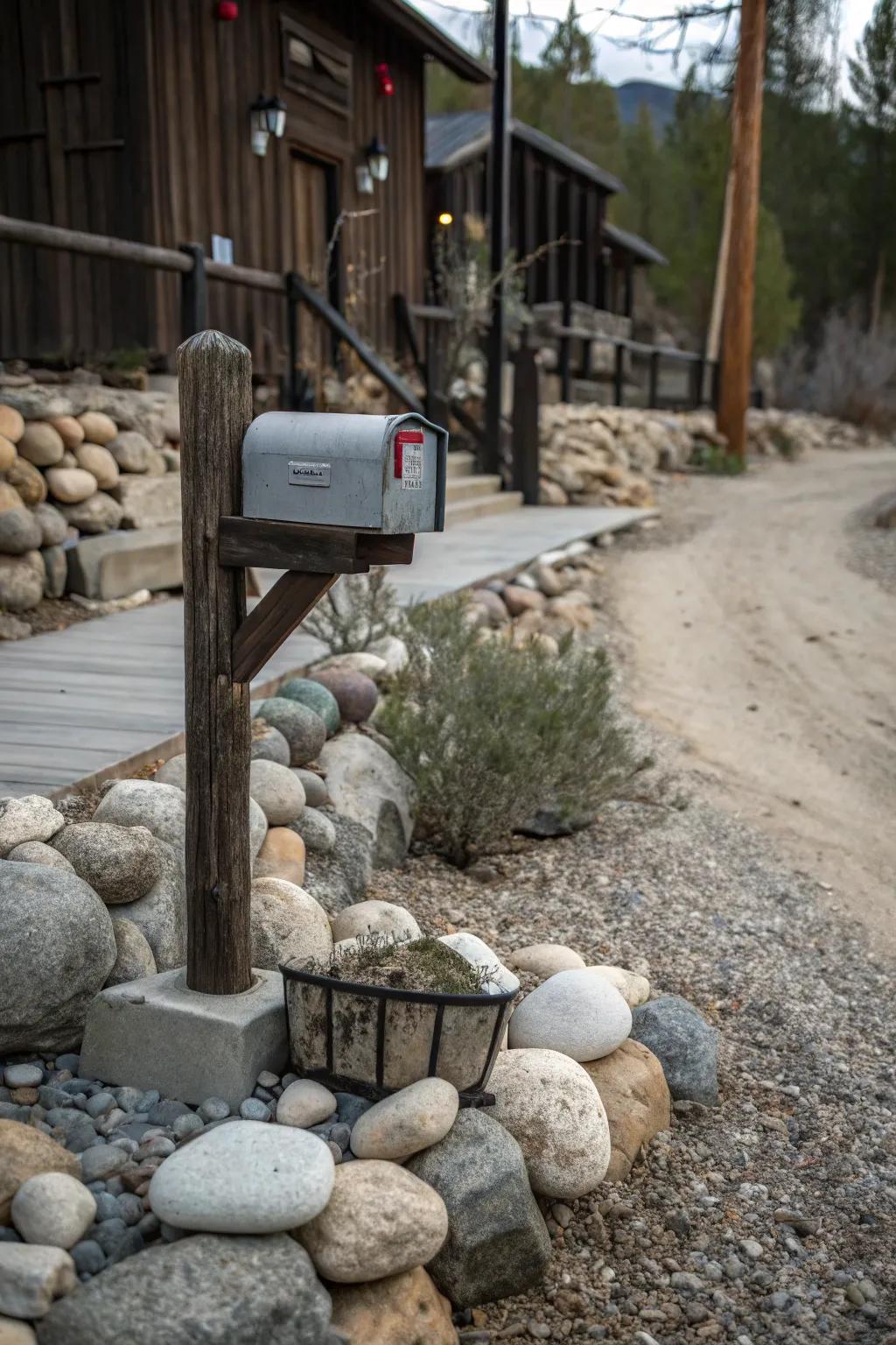 Blended substances engender a distinctive and individualized mailbox precinct.