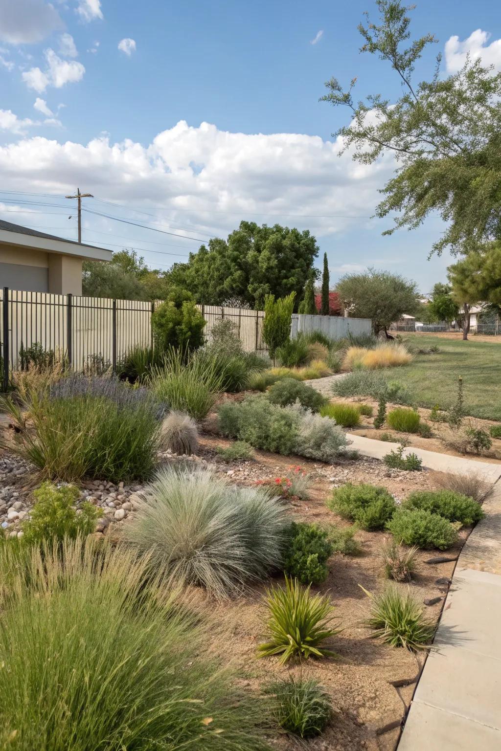 Native plants are sustainable and easy to maintain.