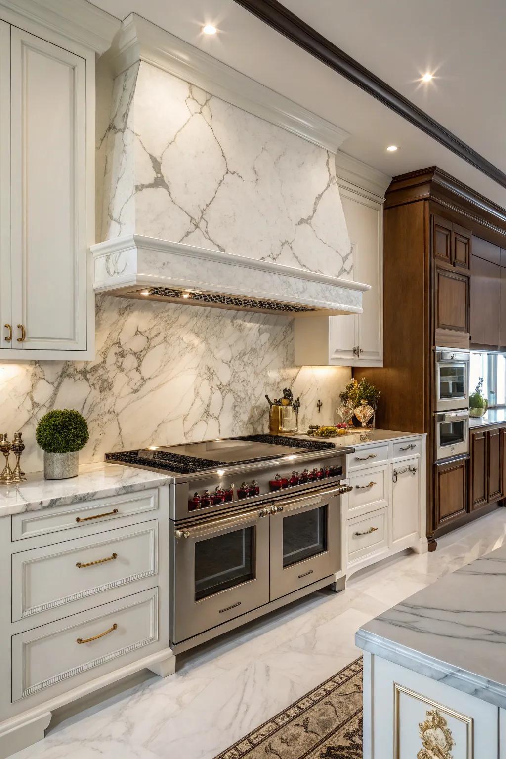 Marble offers timeless luxury in design.