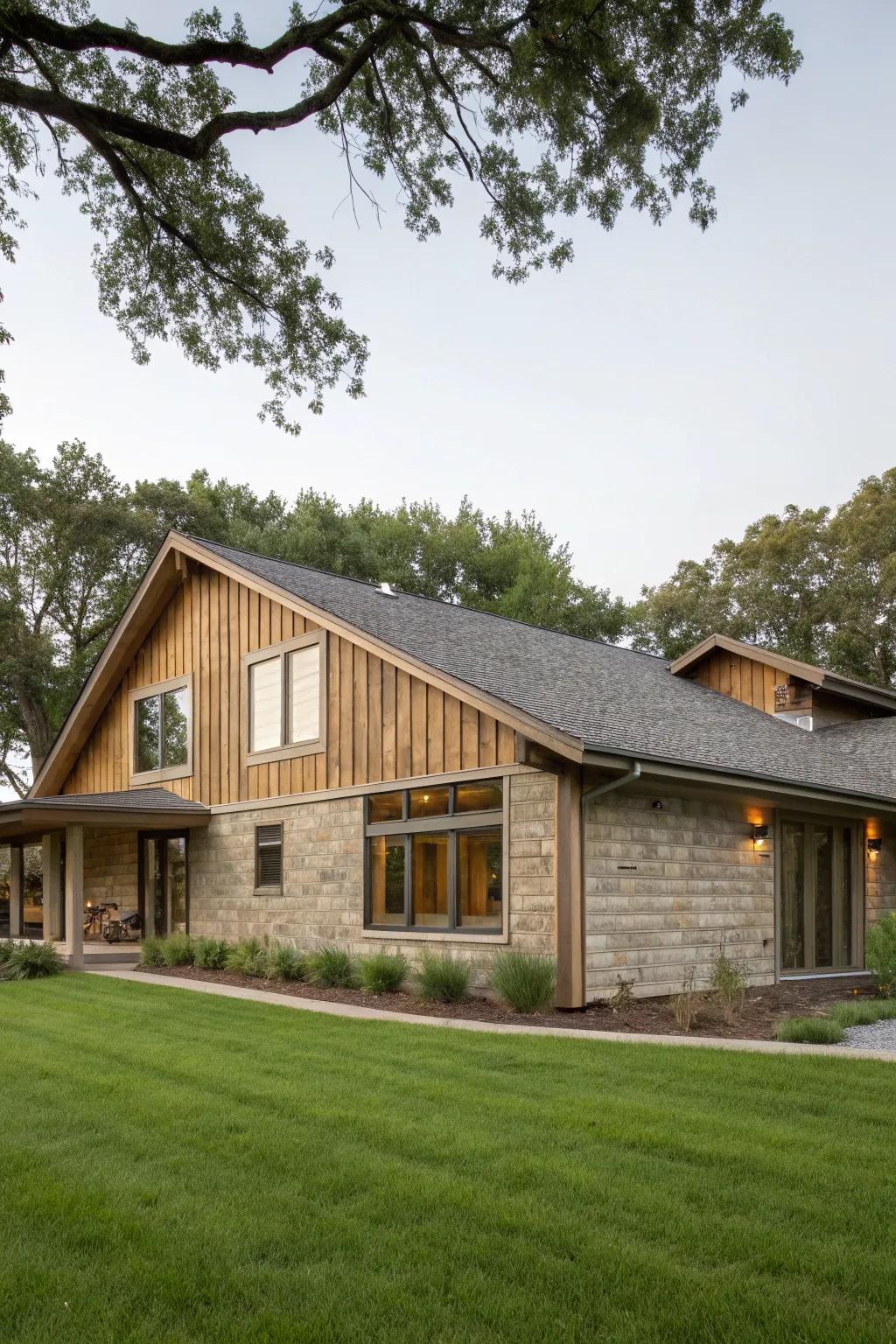 Fiber stone cladding delivers both resilience and a natural aesthetic.