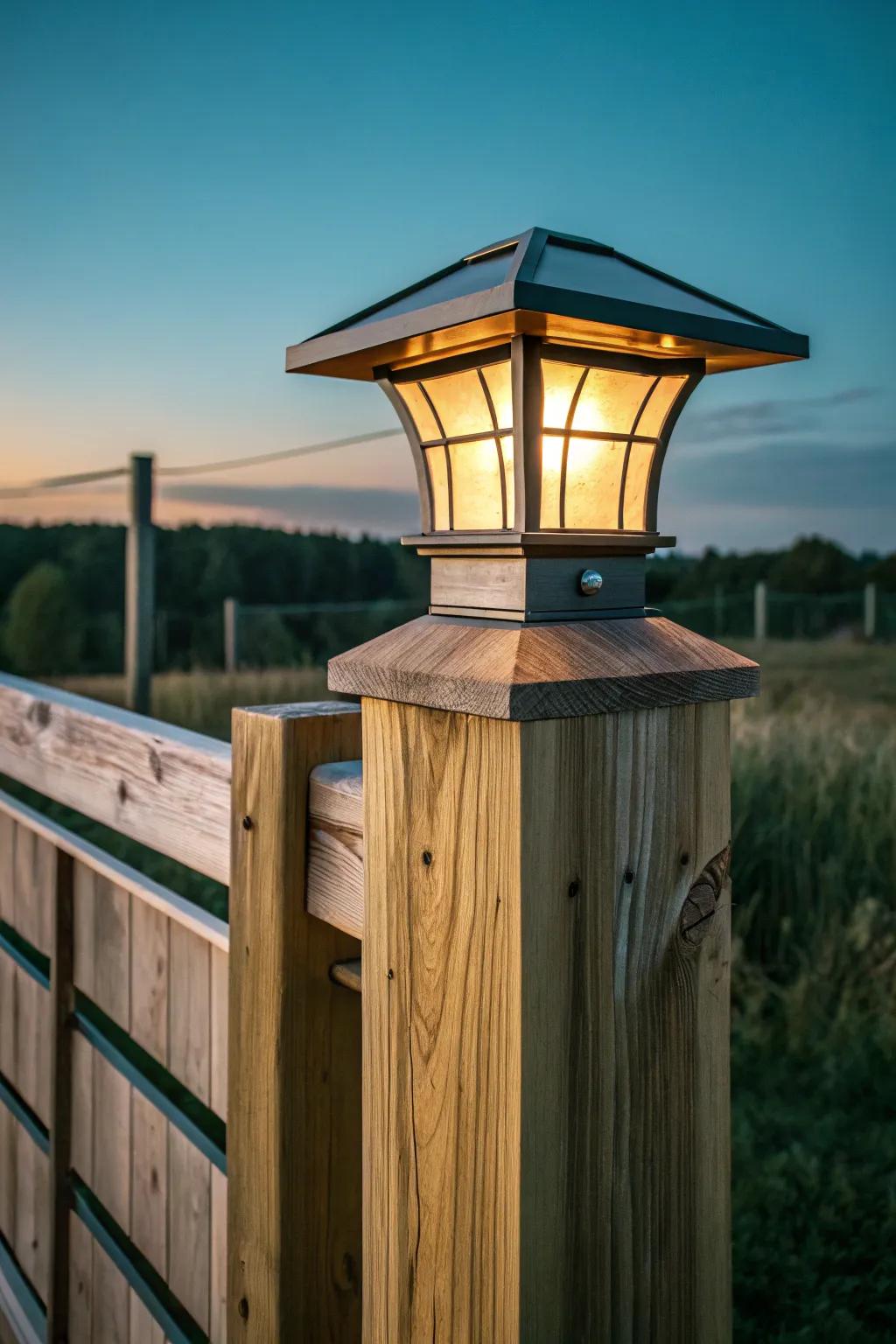 Illuminate your garden with the perfect blend of style and function — embrace the beauty of solar fence post accents.