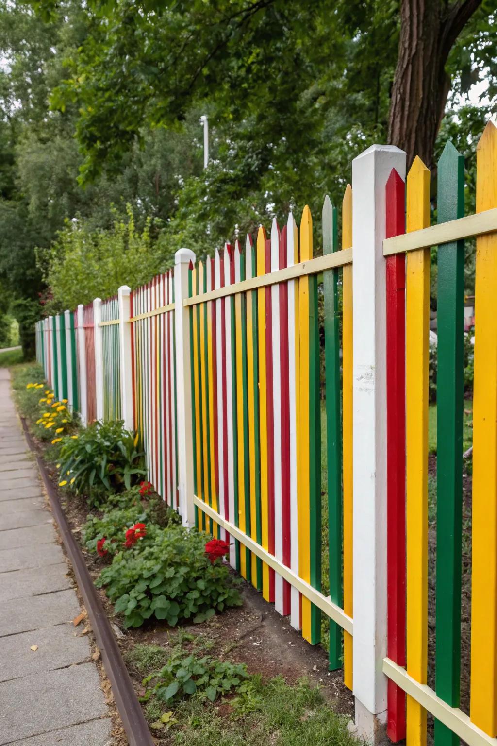 Striped designs bring movement to your garden.