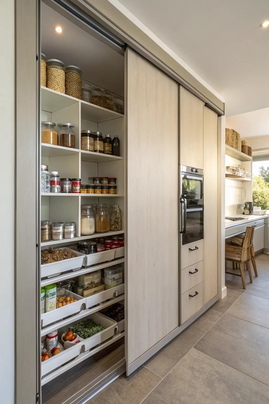 Sliding doors are an ideal solution for maximizing space and adding a modern touch.