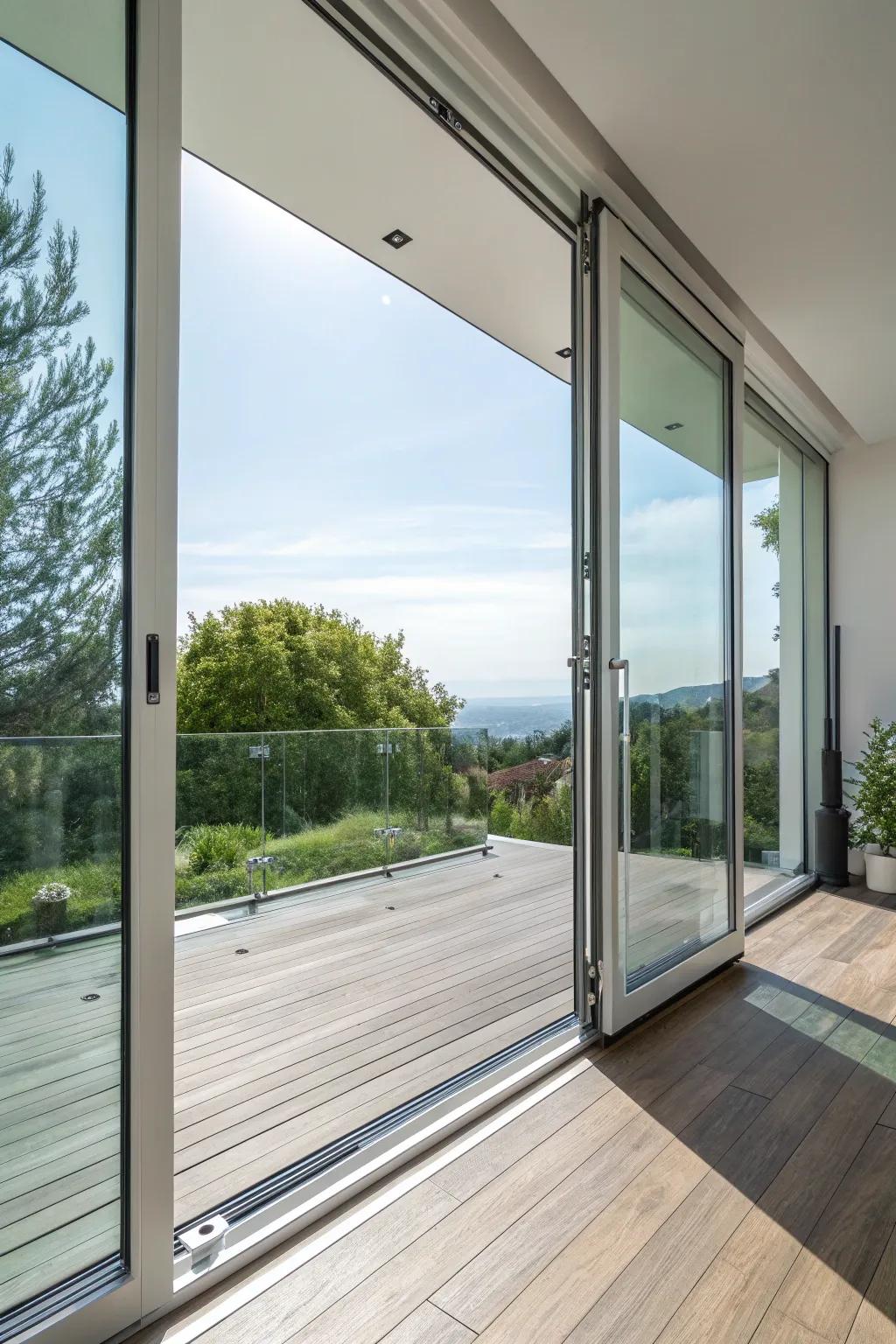 Experience the beauty of minimalist elegance with frameless glass doors, where craftsmanship meets modern design.