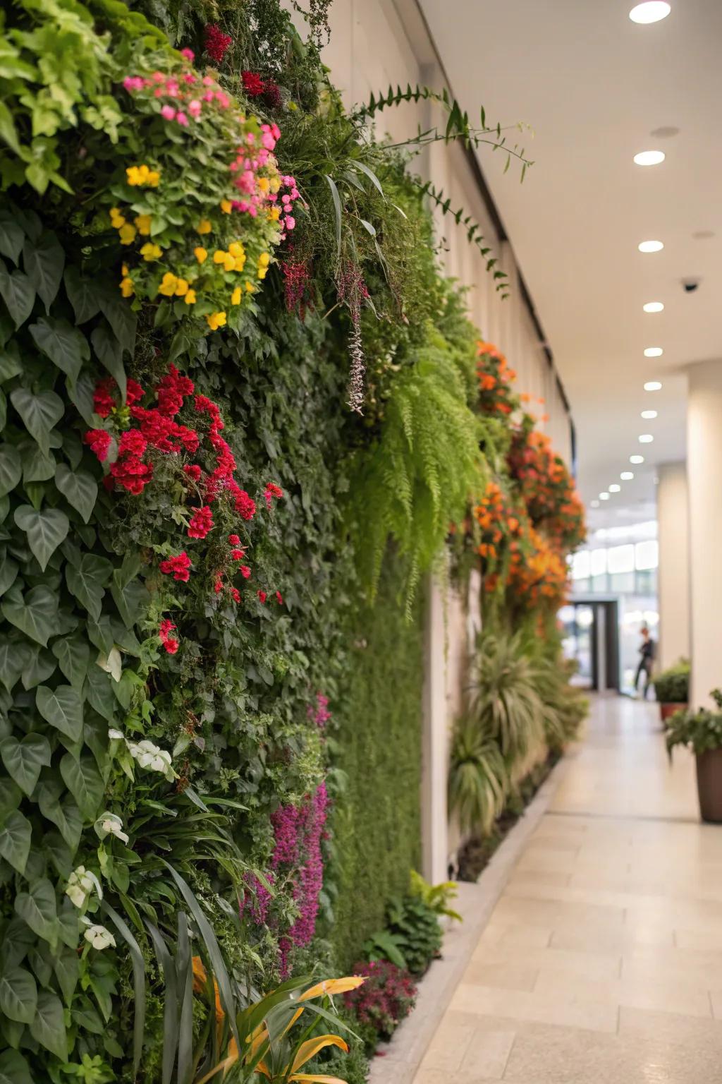 Living walls provide a natural and vibrant privacy solution.