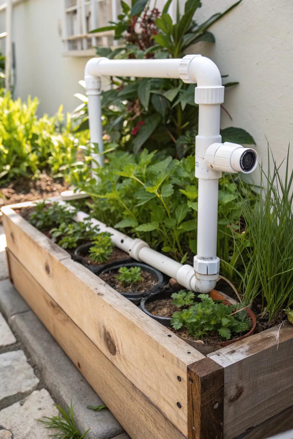 Elevate your garden with a touch of DIY elegance: Craft your own PVC pipe sprinkler system for perfect plant hydration!